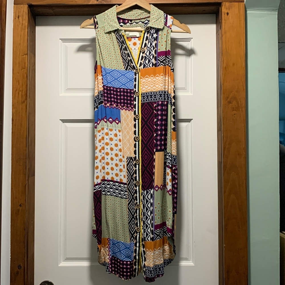 Anthropologie patchwork dress